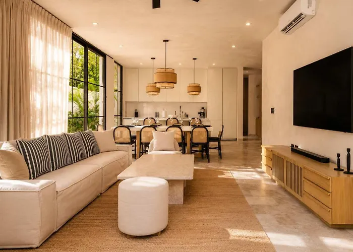 Luxury 4br Aldea Zama Dream Pool & Bright Casa de férias *